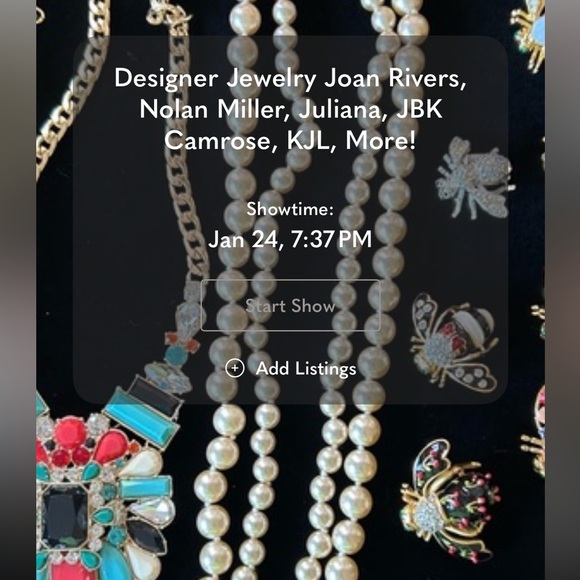 Like for Live Show NotificationsUnlisted Item General Listing